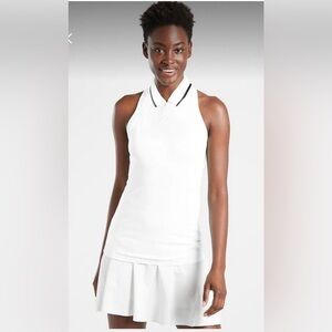 Athleta Momentum white‎ polo tank size XL